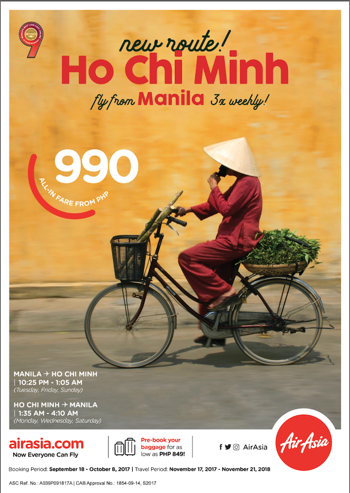 AirAsia now offers flights from Manila to Ho Chi Minh in November | Cebu Finest