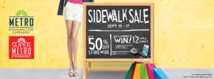 The 3-day Metro Sidewalk Sale offers up to 50% storewide discount in Cebu this September | Cebu Finest