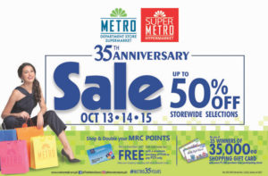 Metro celebrates 35th Anniversary All-Out Sale this October | Cebu Finest