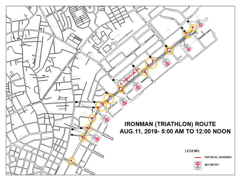 TRAFFIC ADVISORY: Ironman 70.3 Philippines 2019 (Triathlon) in Cebu on August 11 | Cebu Finest