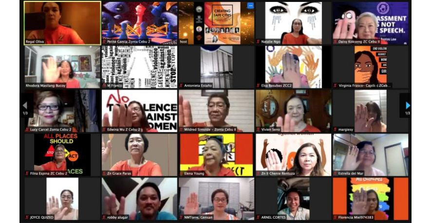 The December 4 webinar on “Creating Safe Cities” that focused on stories of women being subjected to gender-based sexual violence is one of the topics in a series of webinars mounted by the Zonta Club of Cebu II. | CebuFinest