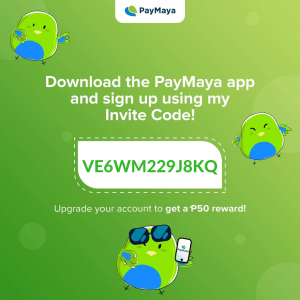 PayMaya Referral Code VE6WM229J8KQ | CebuFinest