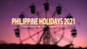 Philippine Regular Holidays and Special Non-Working Days for 2021 | CebuFinest