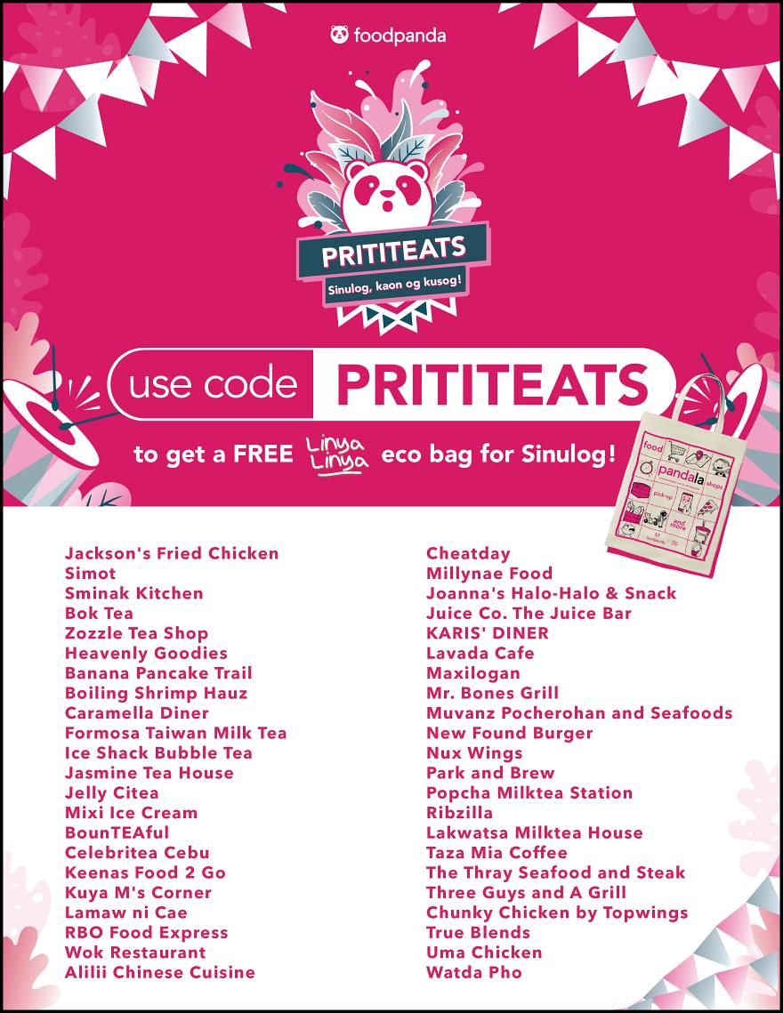 PRITITEATS: Revel in the Sinulog spirit with foodpanda | CebuFinest