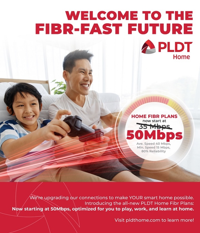 Introducing the PLDT Home Fibr Plans, starting at 50Mbps speeds and up, optimized for your smart devices. | CebuFinest