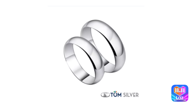 Tom Silver 92.5 Original Italy Silver Couple/Wedding Ring Lazada 11.11 Sale | CebuFinest