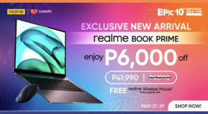 realme Book Prime debuts at ₱6,000 OFF during Lazada’s 10th Birthday Sale starting March 27 | CebuFinest