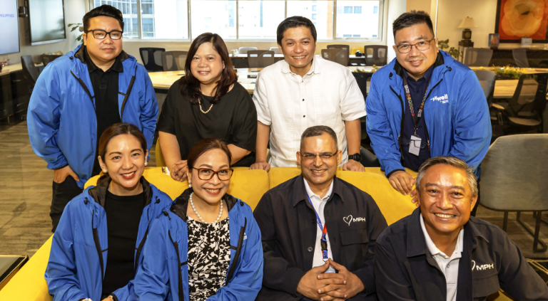 mWell leaders headed by MPIC Chief Finance, Risk and Sustainability Officer and mWell CEO Chaye Cabal-Revilla with MPH Chief Executive Officer, Dr. Harish Pillai and MPH Chief Transformation Officer Celso Bernard G. Lopez | CebuFinest