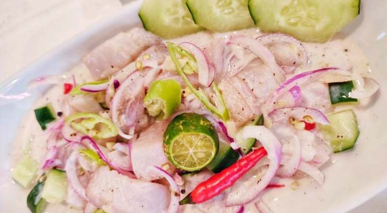 This is a type of raw fish salad that is made with diced fish, vinegar, and a variety of vegetables and spices. | CebuFinest