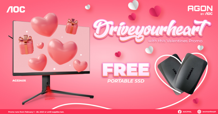 AOC offers free portable SSD for gaming partners this Valentine's Season | CebuFinest