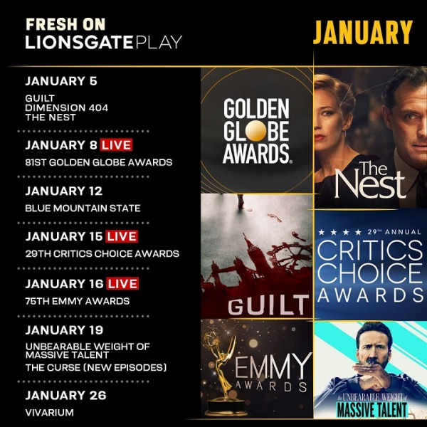 Start the new year on a high note with Lionsgate Play's exciting lineup of new titles | CebuFinest