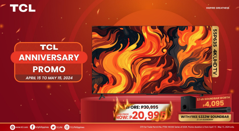 Don't miss out on BIG SAVINGS! Avail the TCL P635, 55-inch TV Anniversary Promo! | CebuFinest