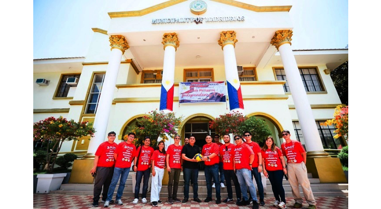 Madridejos Vice Mayor Vincent Y. Villacrusis welcomes PLDT Home representatives during a courtesy visit in Bantayan Island | CebuFinest