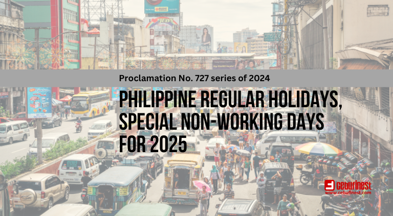 Malacañan declares Philippine Regular Holidays, Special Non-Working Days for 2025 | CebuFinest